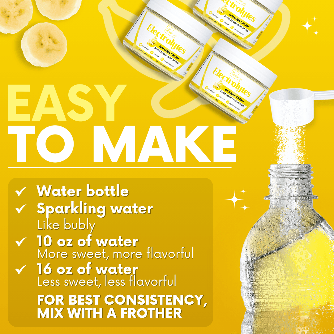 Banana cream electrolytes sugar free drink mix powder tiffany my adventure to fit