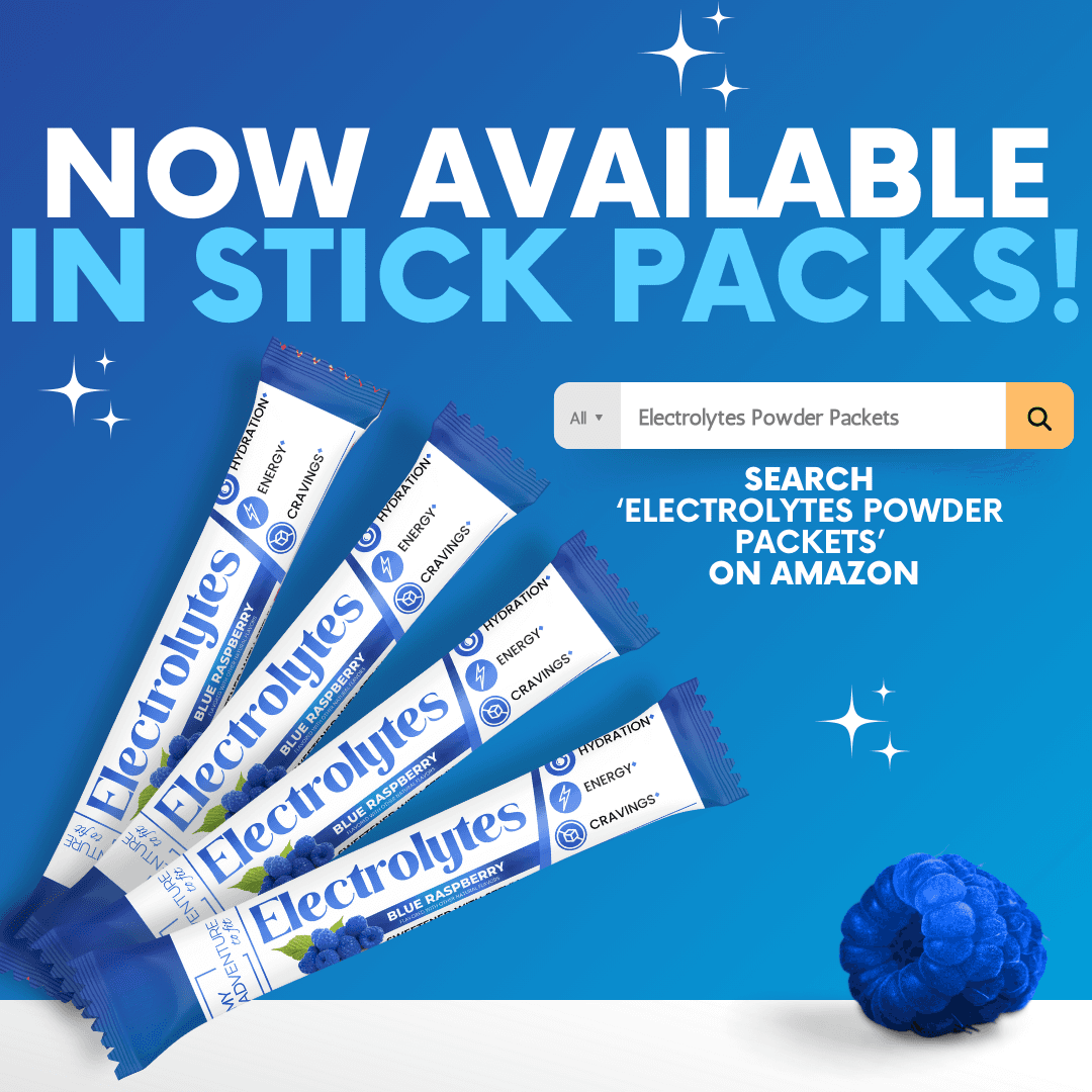 Blue Raspberry Electrolytes My Adventure to Fit Canister Tiffany Plate Tiktok Hydration Powder Drink Sugar Free on Amazon