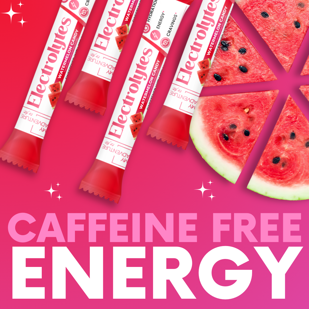watermelon candy electrolytes stick packs my adventure to fit dye free no artificial flavors stevia sweetened low carb keto best tasting electrolytes caffeine free