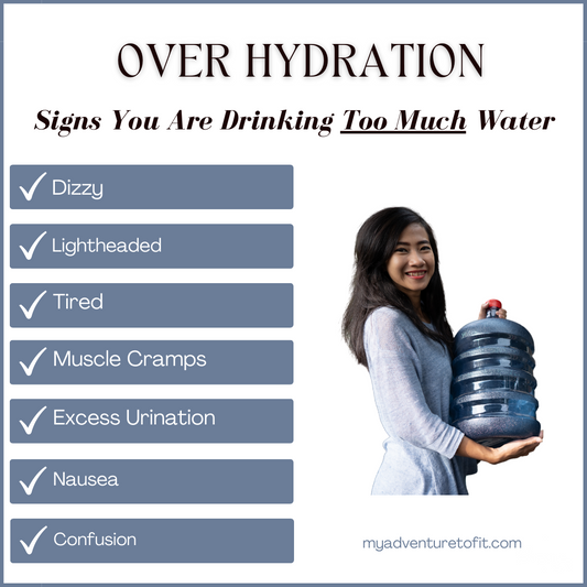 You May Be Drinking Too Much Water - 7 Signs to Look Out For - My Adventure to Fit
