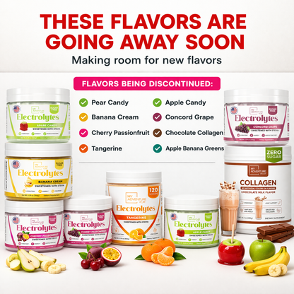 Cherry Passionfruit Electrolytes - 37 Servings | Zero Sugar Hydration - Farewell flavor