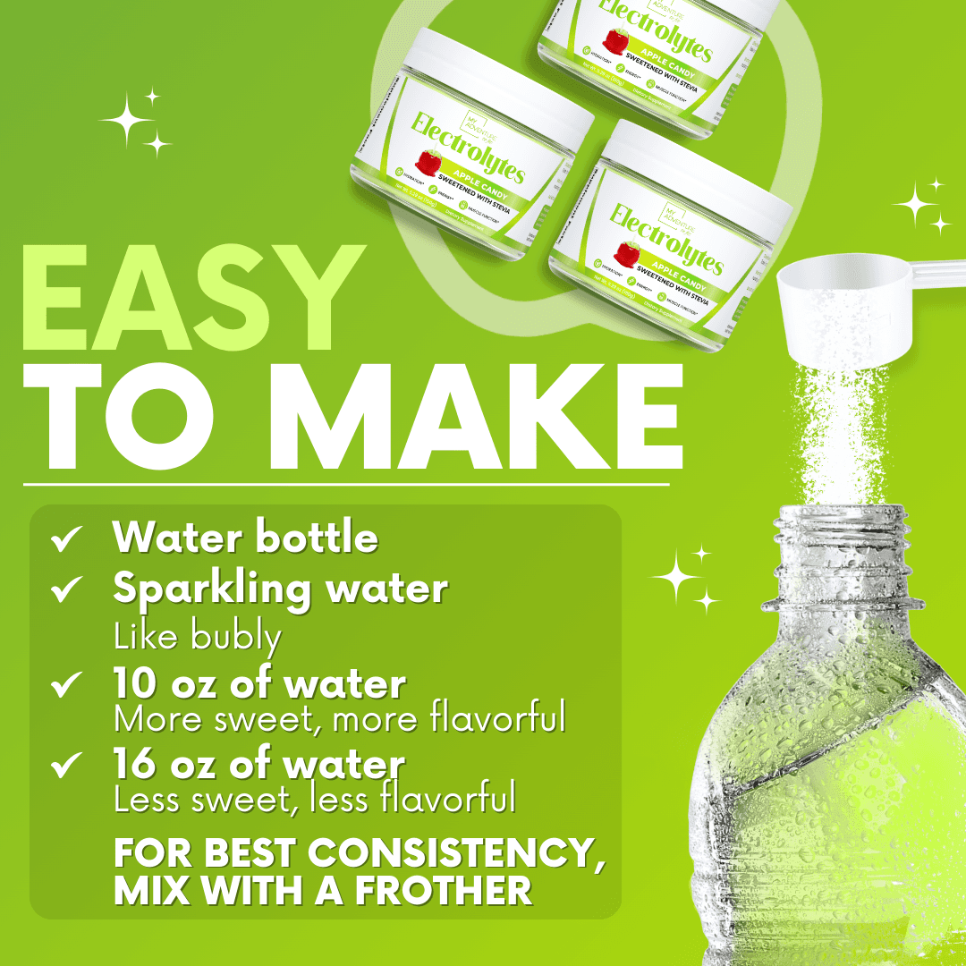 Apple Candy Electrolytes My Adventure to Fit Tiffany Plate Fall Drinks sugar free drink mix powder