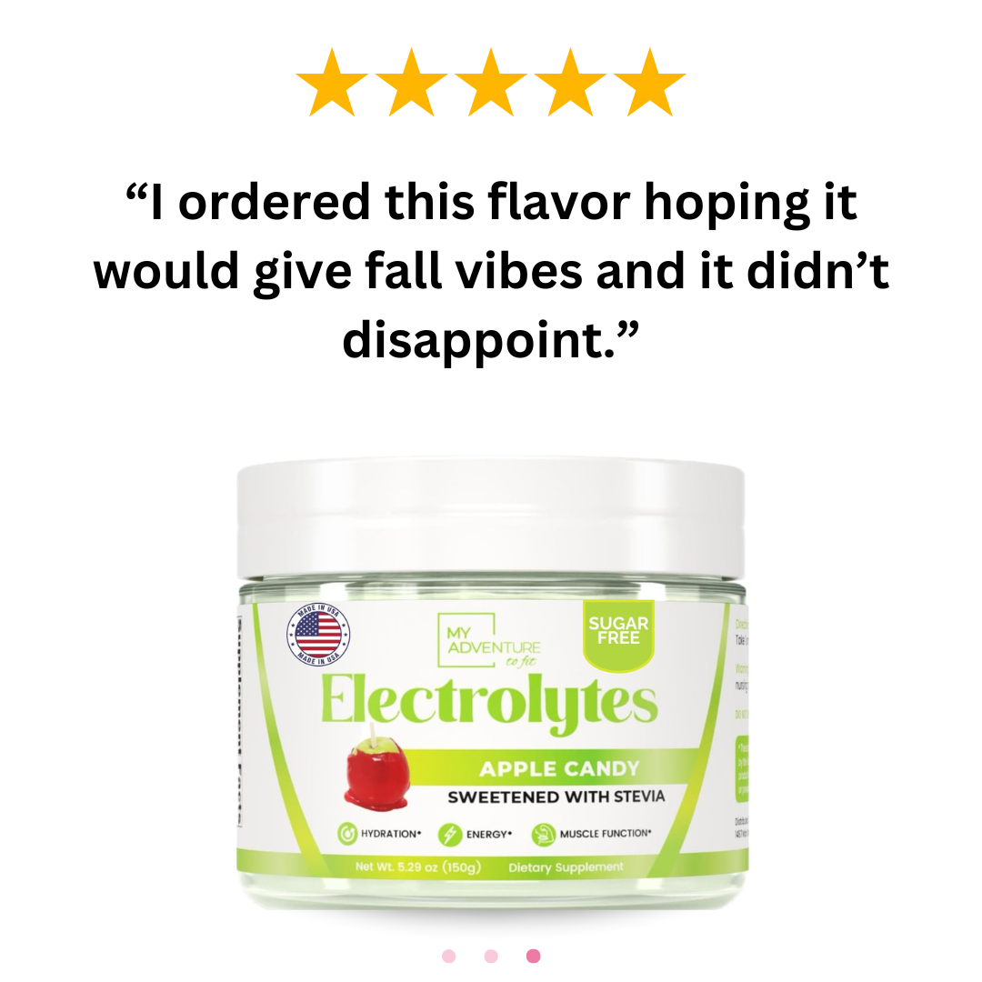 Apple Candy Electrolytes My Adventure to Fit Tiffany Plate Fall Drinks sugar free drink mix powder