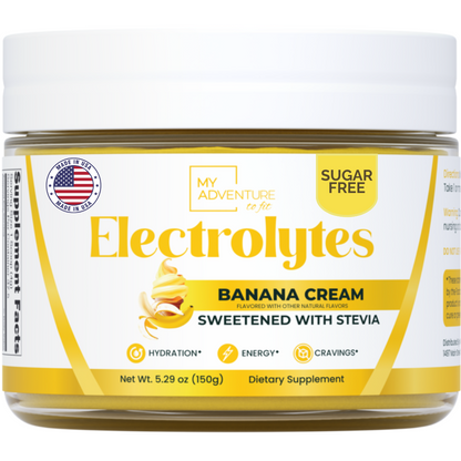 Banana cream electrolytes sugar free drink mix powder tiffany my adventure to fit 
