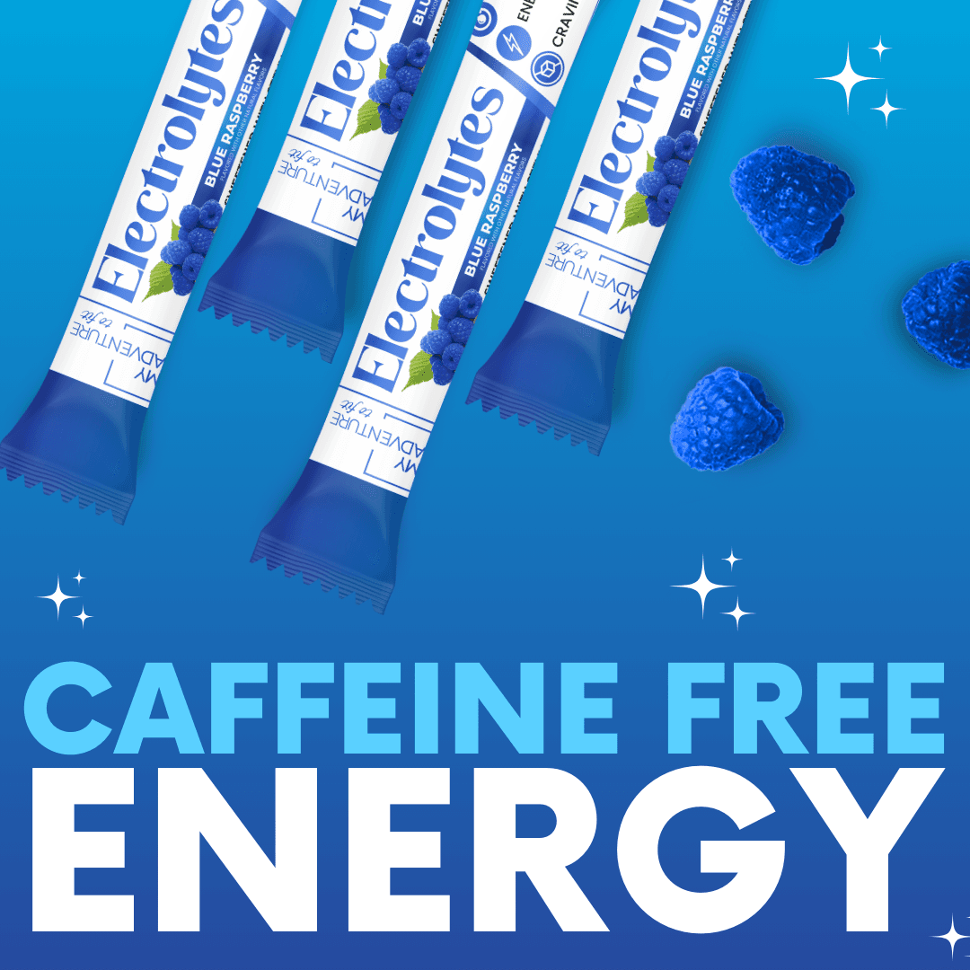 Blue Raspberry Electrolytes My Adventure to Fit Canister Tiffany Plate Tiktok Hydration Powder Drink Sugar Free 