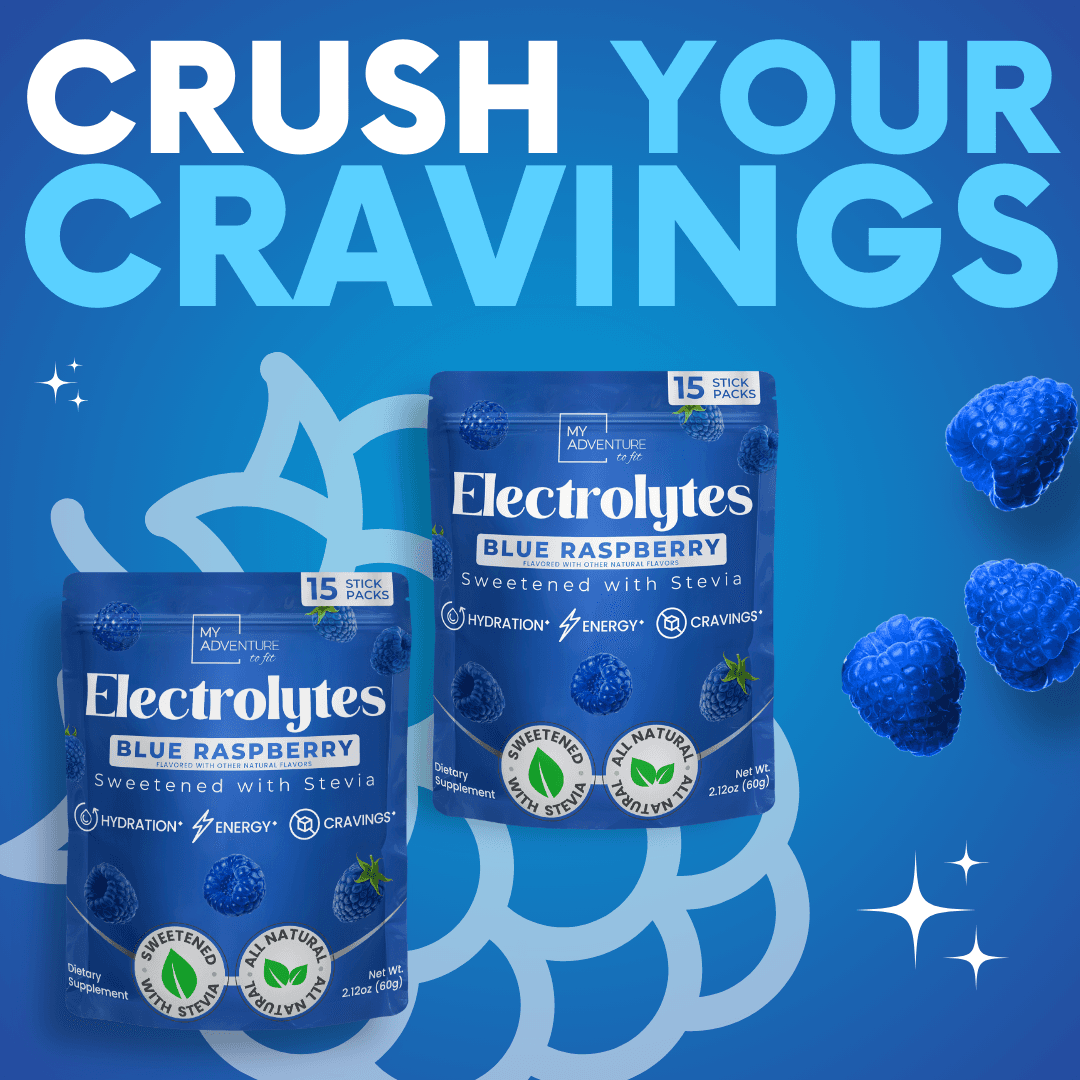 Blue Raspberry Electrolytes My Adventure to Fit Canister Tiffany Plate Tiktok Hydration Powder Drink Sugar Free  cravings