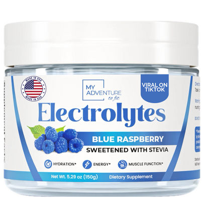Blue Raspberry Electrolytes – 37 Serving Canister | Zero Sugar Hydration