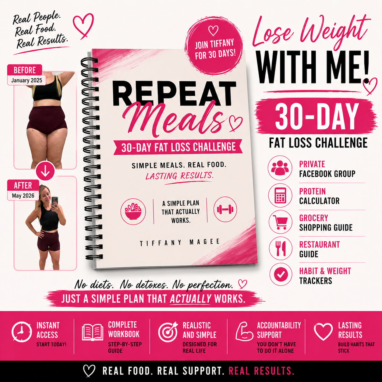June 2026 Challenge - Meal Plan + Instant Download