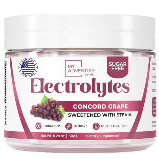 Grape Electrolytes Powder My Adventure to Fit Tiffany Plate Sugar Free Hydration Drink Mix 