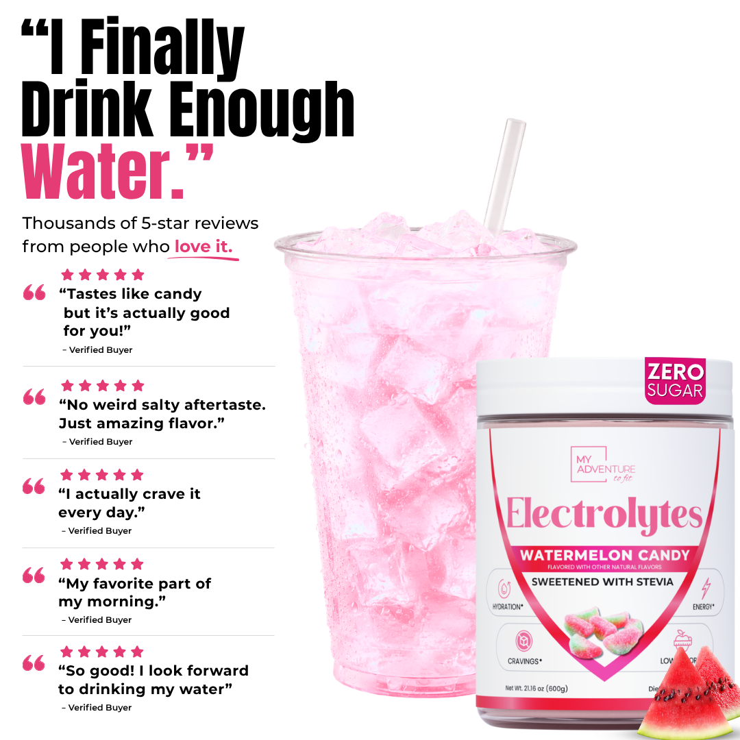 Watermelon Candy Electrolytes | ZERO SUGAR Hydration | FAMILY SIZE - 120 Servings