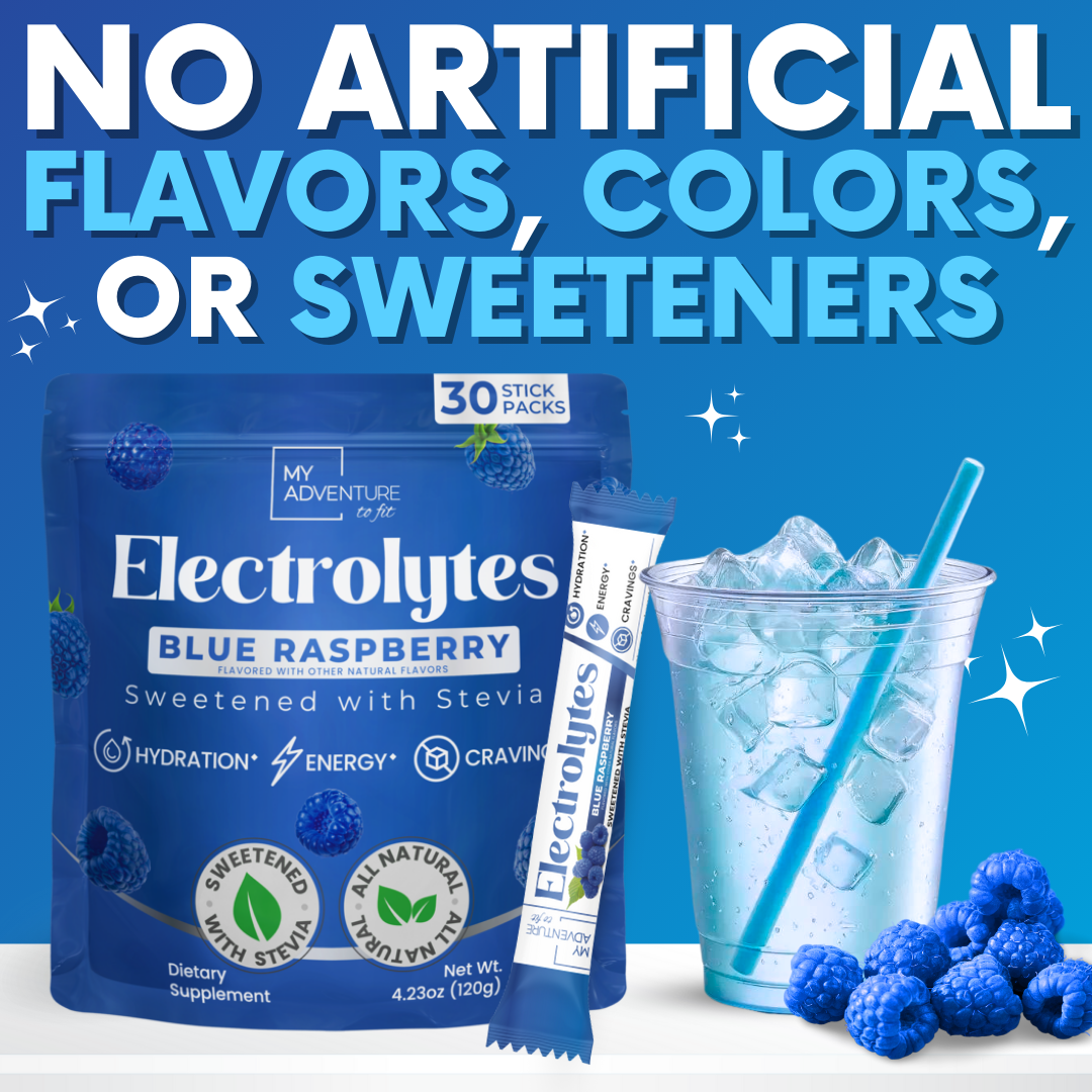 Blue Raspberry Electrolytes – Stick Packs | Zero Sugar Hydration