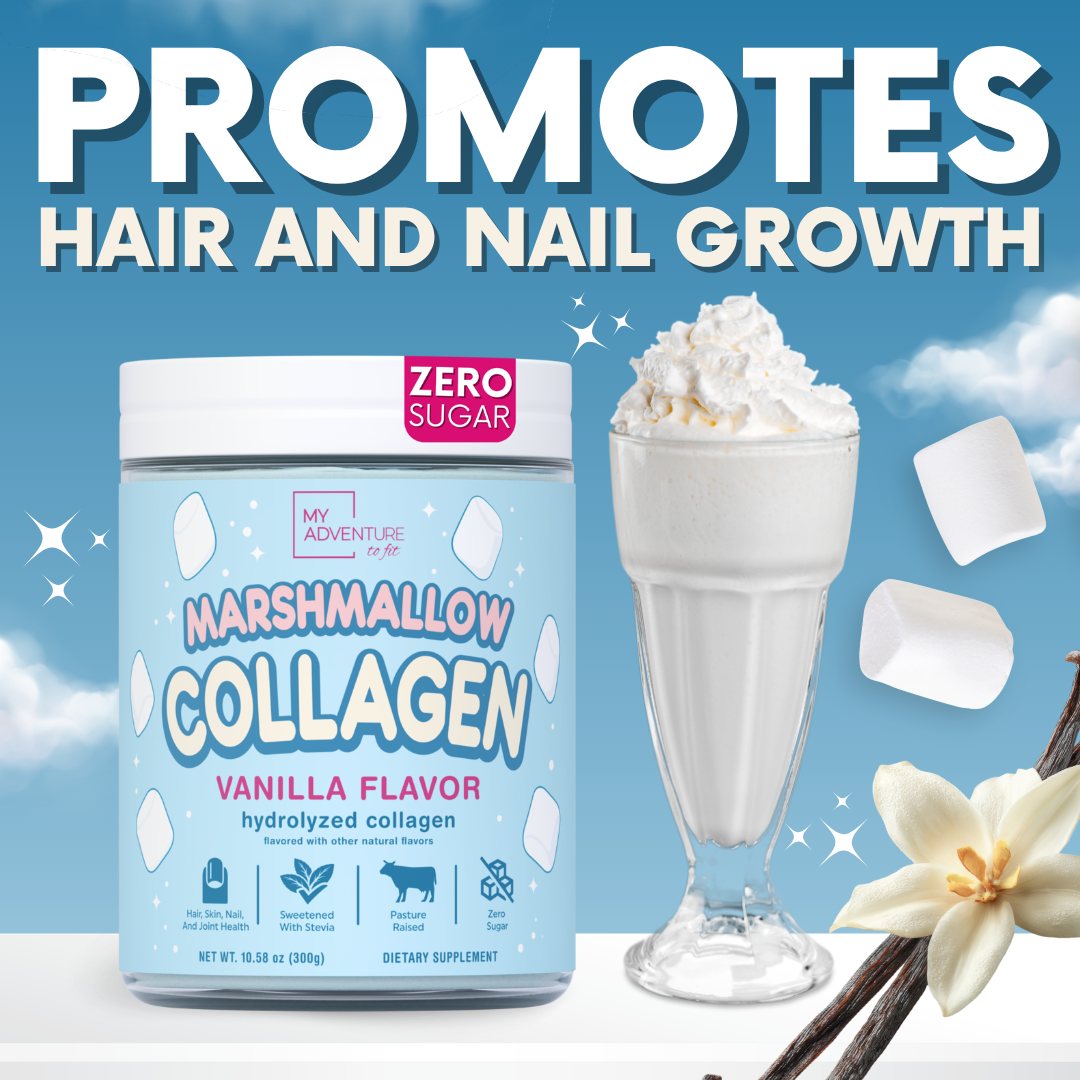 Marshmallow Vanilla Collagen Bovine Hydrolyzed - ZERO SUGAR - 30 Servings