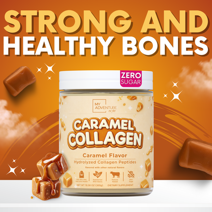Caramel Collagen Bovine Hydrolyzed - ZERO SUGAR - 30 Servings