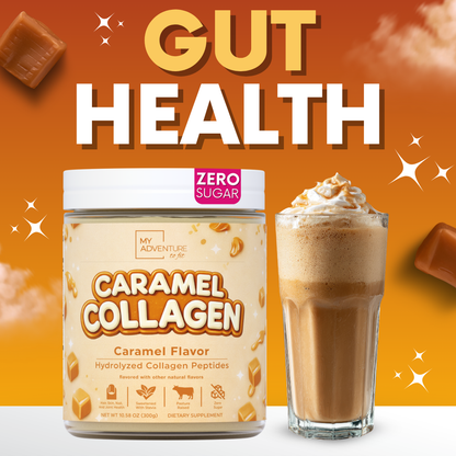 Caramel Collagen Bovine Hydrolyzed - ZERO SUGAR - 30 Servings