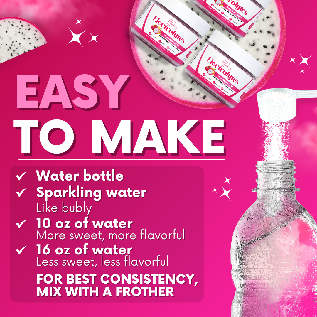 Dragon Fruit Electrolytes – 37 Serving Canister | Zero Sugar Hydration