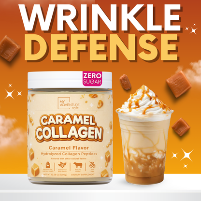 Caramel Collagen Bovine Hydrolyzed - ZERO SUGAR - 30 Servings