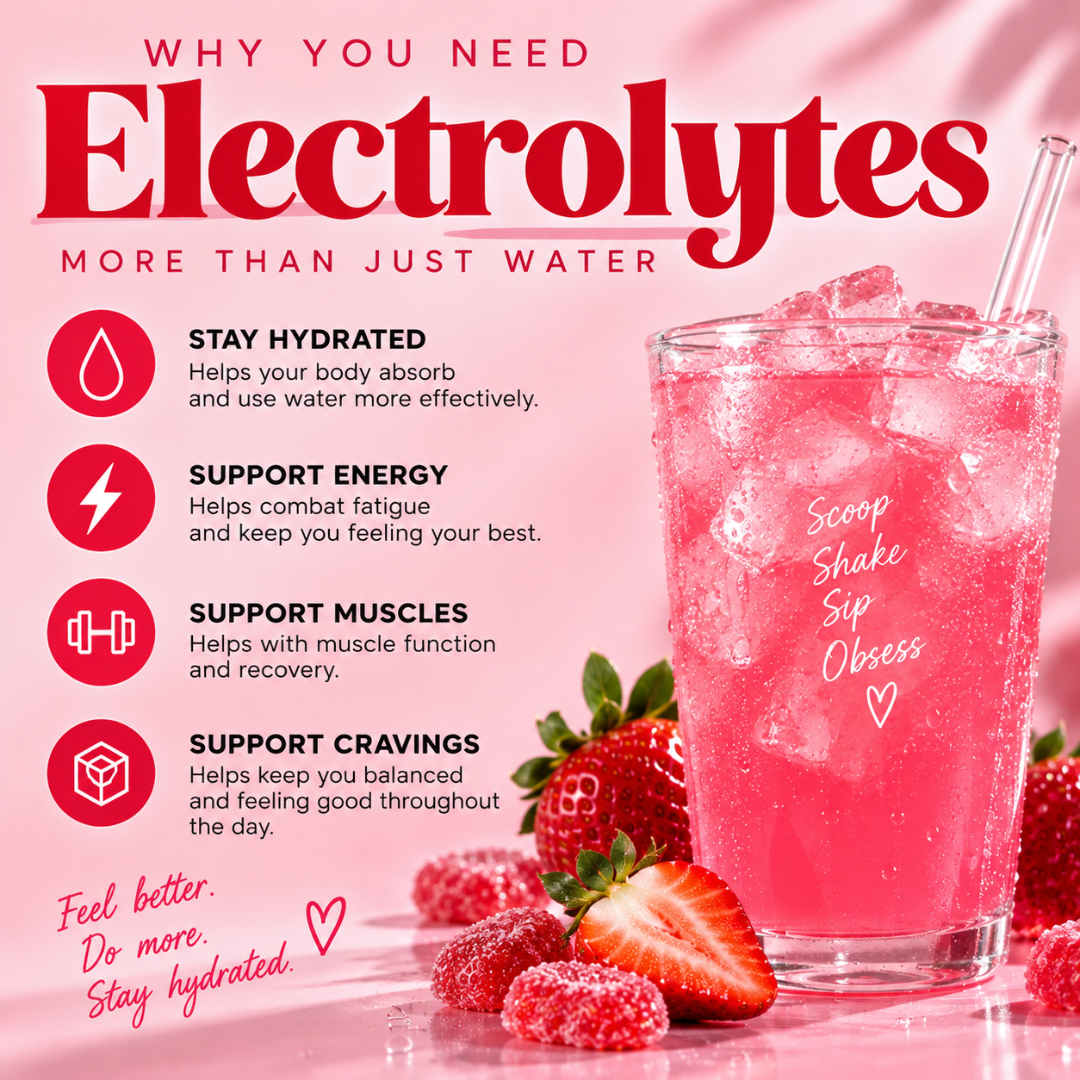 *limited edition* Strawberry Candy Electrolytes – 37 Serving Canister | Zero Sugar Hydration