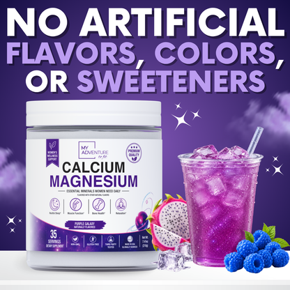 Purple Galaxy Calcium Magnesium - 35 Servings | Zero Sugar - Stress & Cramp Support