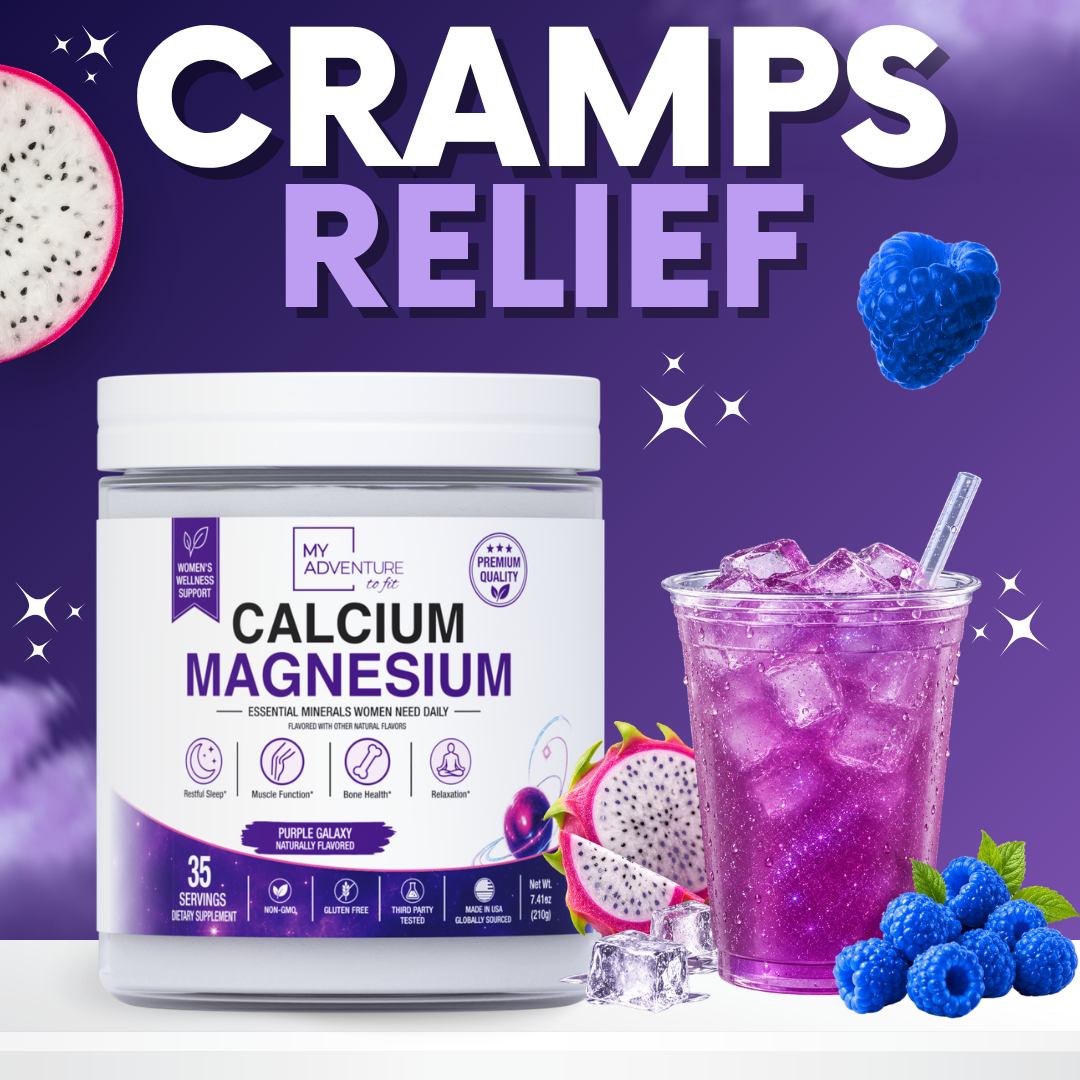 Purple Galaxy Calcium Magnesium - 35 Servings | Zero Sugar - Stress & Cramp Support