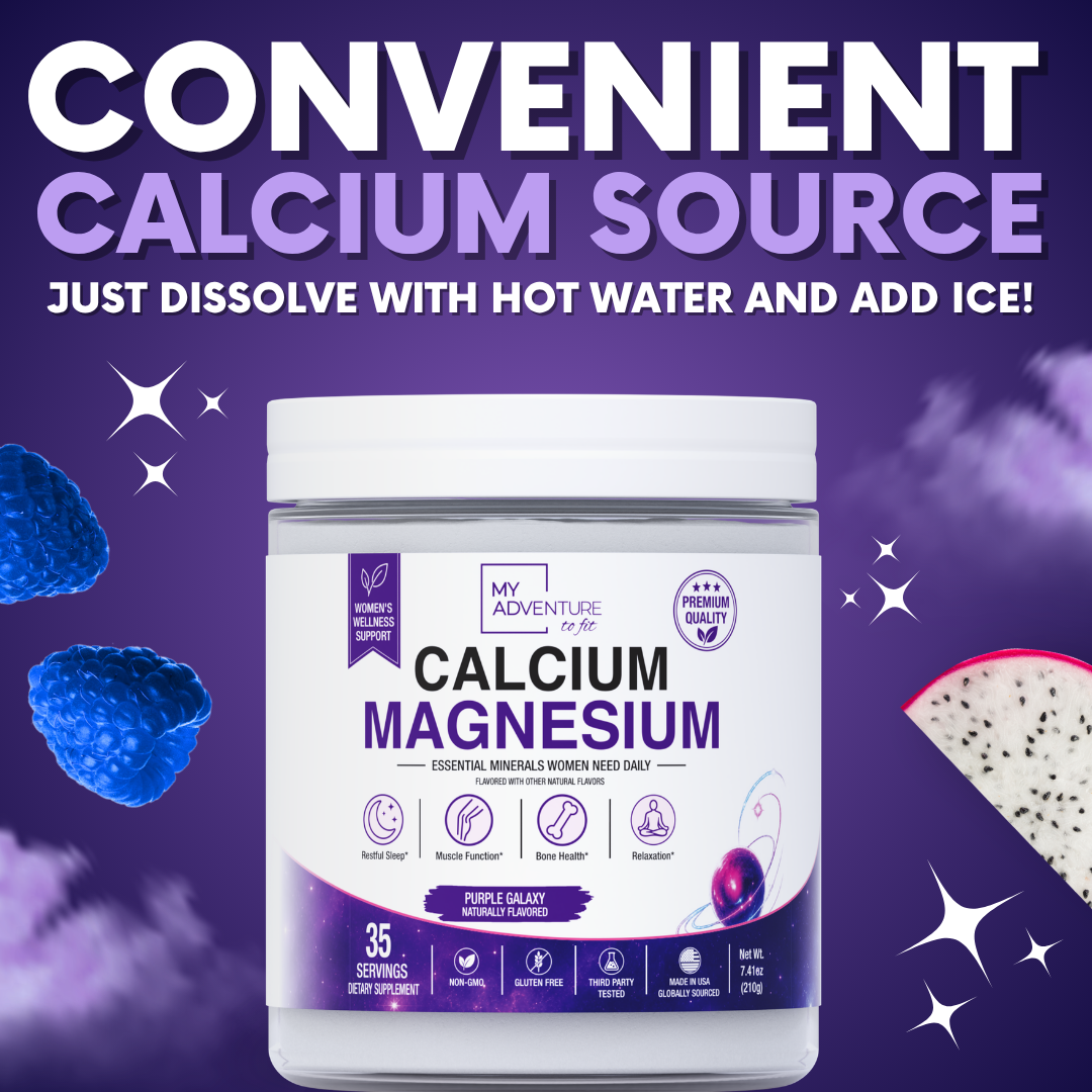 Purple Galaxy Calcium Magnesium - 35 Servings | Zero Sugar - Stress & Cramp Support