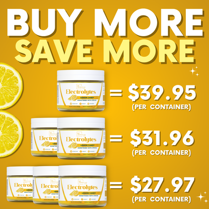 Lemon Electrolyte Drink Powder Mix My Adventure to Fit Tiffany Plate Tiktok Sugar Free Hydration Jar buy more save more bulk