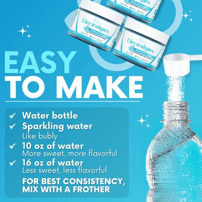Sour Blue Candy Electrolytes Sugar Free Low Calorie Drink Mix Powder My Adventure to Fit Sugar Free Hydration Tiffany Plate Jar