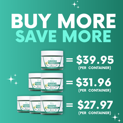 Apple Banana Greens Superfood Blend – Daily Greens Powder with Inulin Prebiotic for Gut Health & Digestion, Zero Sugar