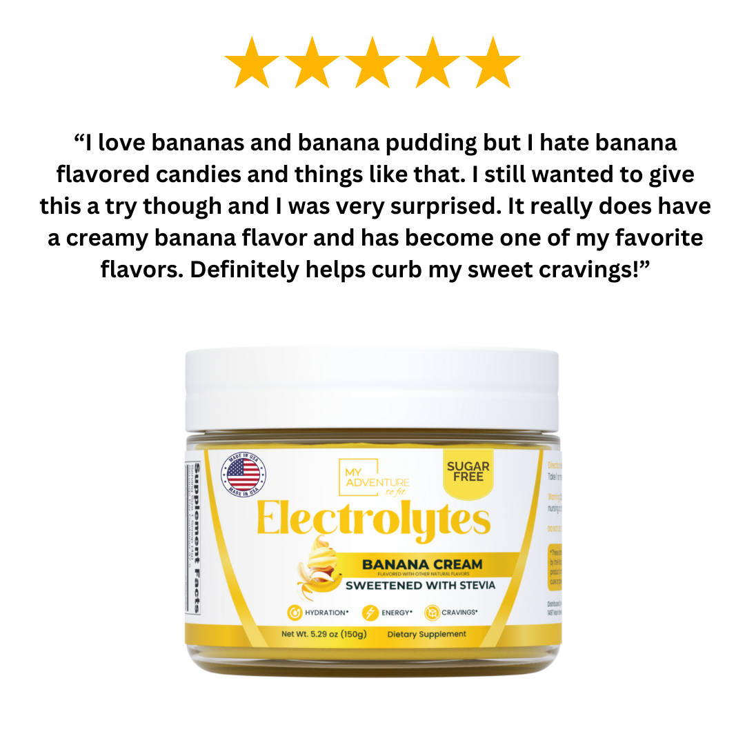 Banana cream electrolytes sugar free drink mix powder tiffany my adventure to fit 