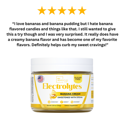 Banana cream electrolytes sugar free drink mix powder tiffany my adventure to fit 