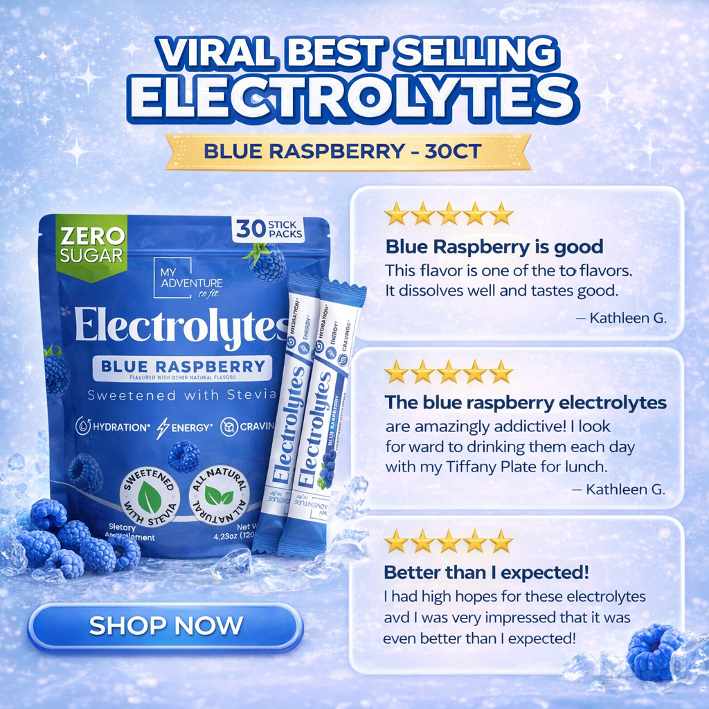 Blue Raspberry Electrolytes – Stick Packs | Zero Sugar Hydration