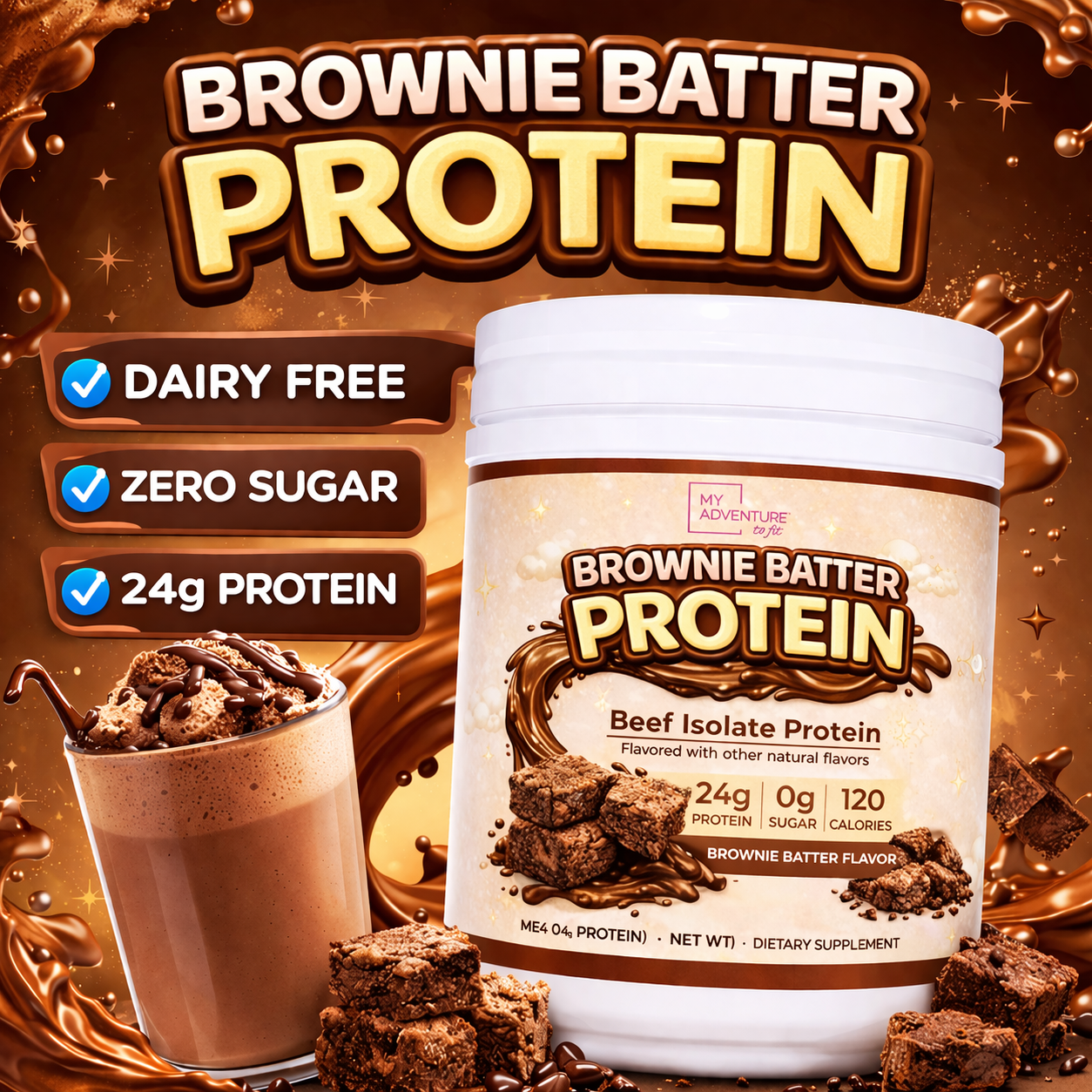 Chocolate Brownie Batter Protein - (Dairy Free)