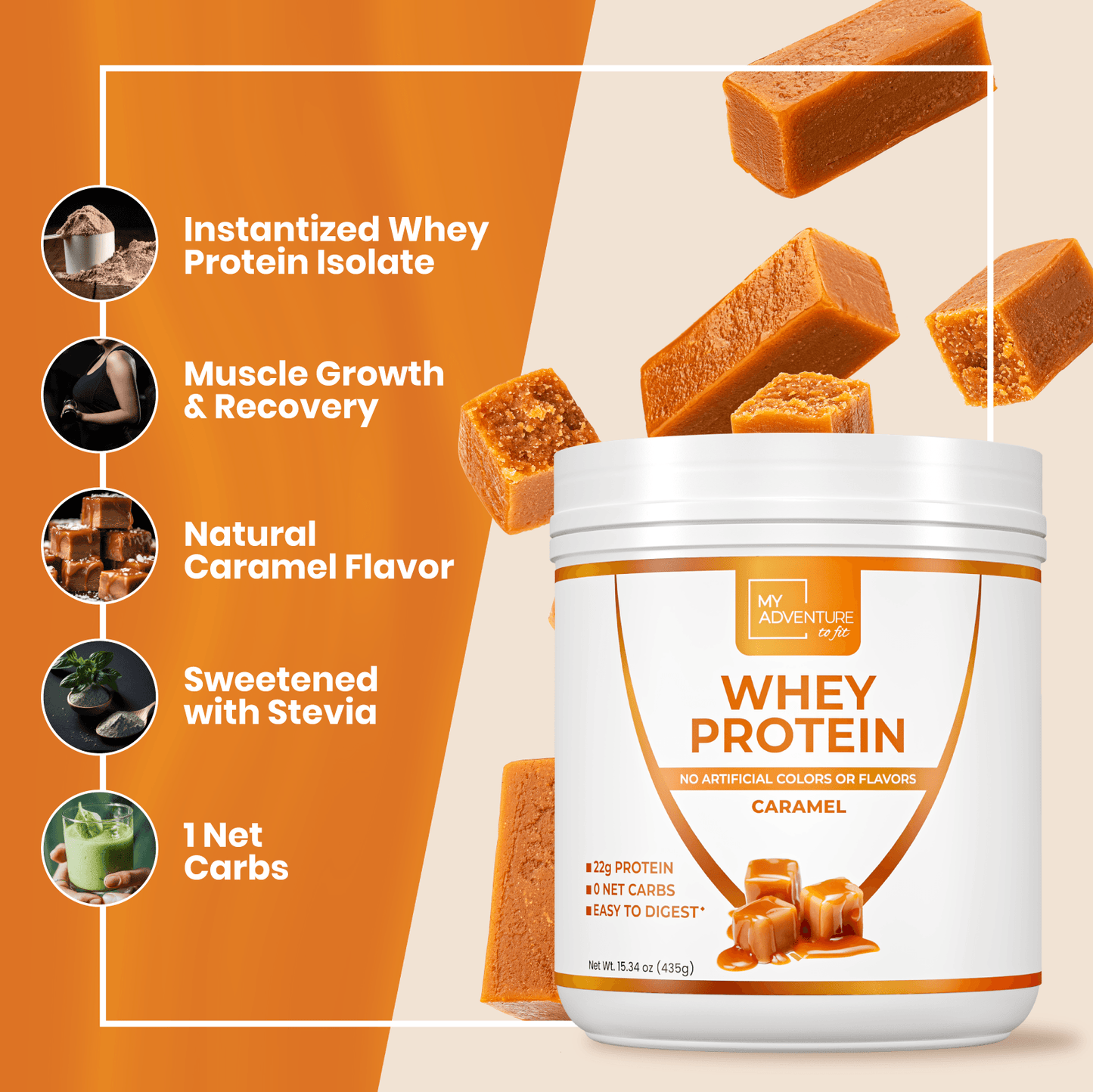Caramel Whey Protein - My Adventure to Fit