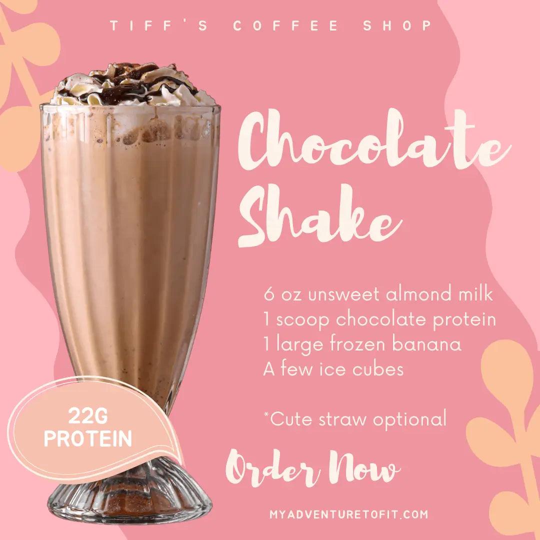 Chocolate Ice Cream Protein - My Adventure to Fit photo of chocolate shake