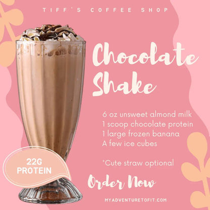 Chocolate Ice Cream Protein - My Adventure to Fit photo of chocolate shake