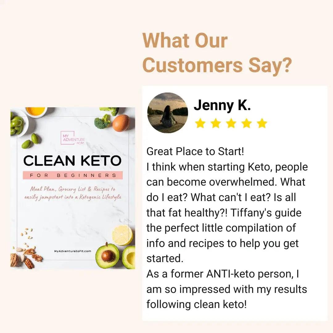 Clean Keto for Beginners - Step 1 - E-Book with Easy Keto Recipes - My Adventure to Fit