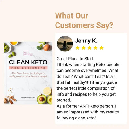 Clean Keto for Beginners - Step 1 - E-Book with Easy Keto Recipes - My Adventure to Fit