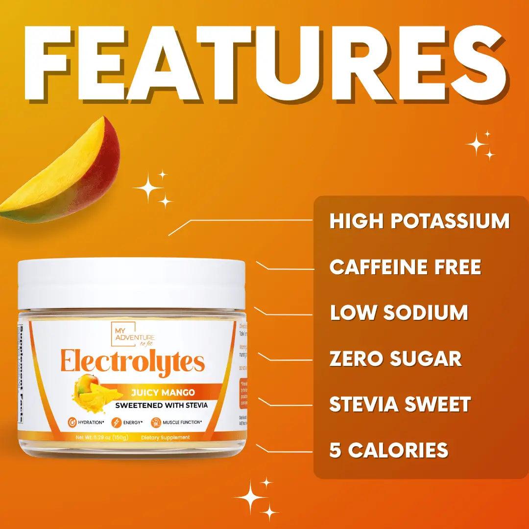 Electrolytes - Juicy Mango NEW - My Adventure to Fit