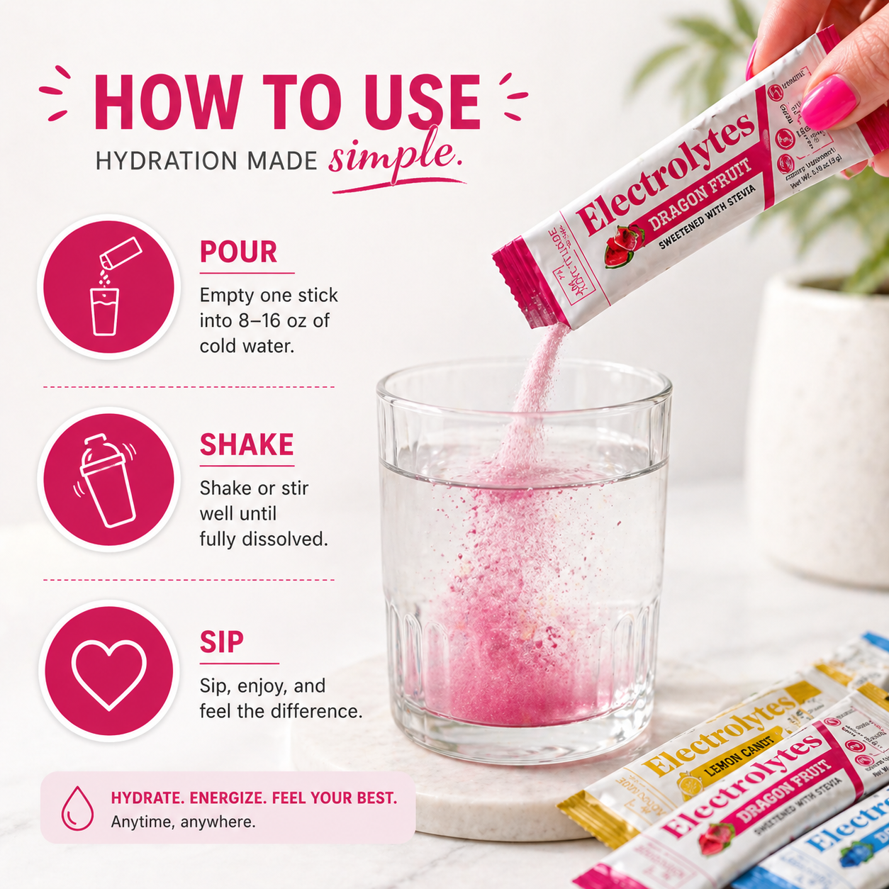 Electrolyte Sample Pack (8 Sticks)