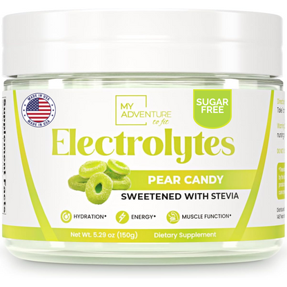Pear Candy Electrolytes - 37 Servings | Zero Sugar Hydration