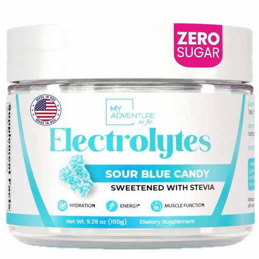Sour Blue Candy Electrolytes - 30 Servings | Zero Sugar Hydration