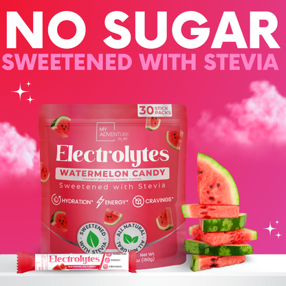 sugar free electrolytes watermelon candy sweetened with stevia low carb keto paleo friendly 