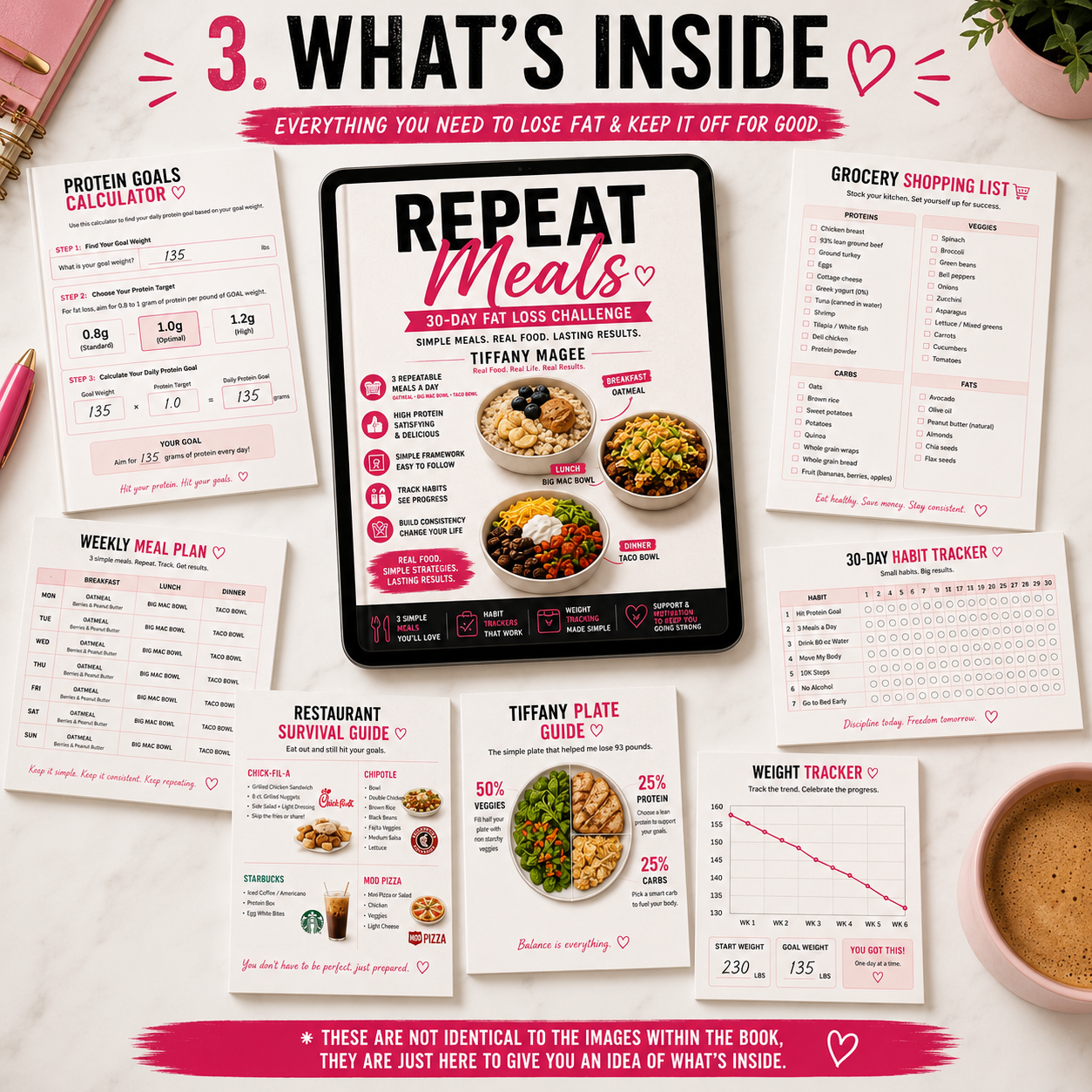 30 Day Weight Loss Challenge - Meal Plan + Instant Download