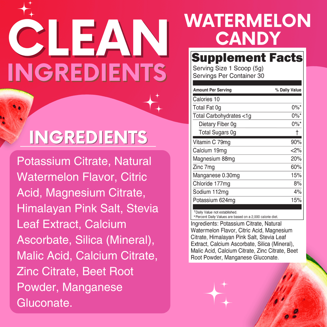 watermelon candy electrolytes jar my adventure to fit dye free no artificial flavors stevia sweetened low carb keto best tasting electrolytes nutrition facts calories 