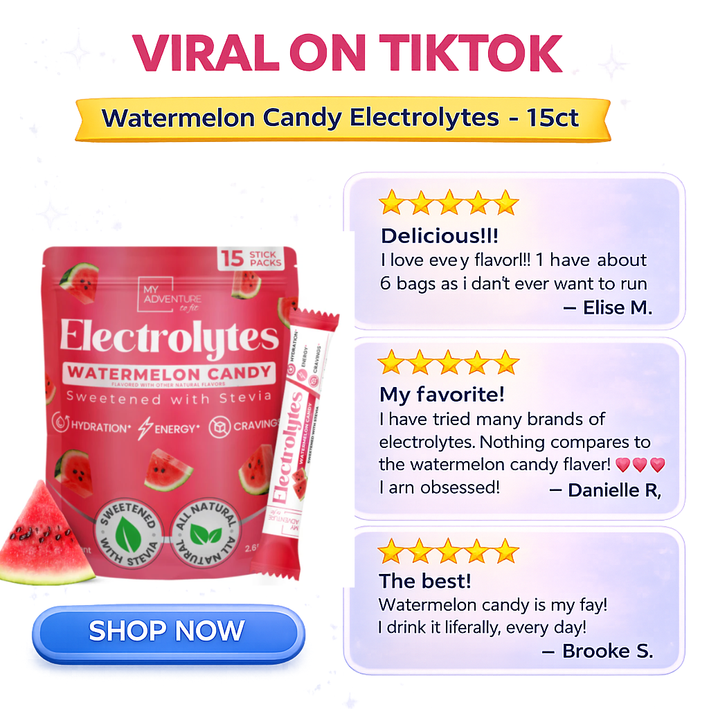 Watermelon Candy Electrolytes – 15 Ct. Stick Packs | Zero Sugar Hydration