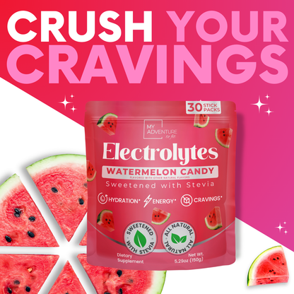 crush your cravings with watermelon candy electrolytes sugar free hydration drink mix 